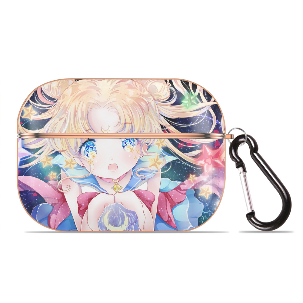 （画像用） 美少女戦士セーラームーン Sailor Moon 【AirPods Pro用】ハードシェル保護ケース｜耐衝撃・防指紋・カラビナ付き商品仕様
