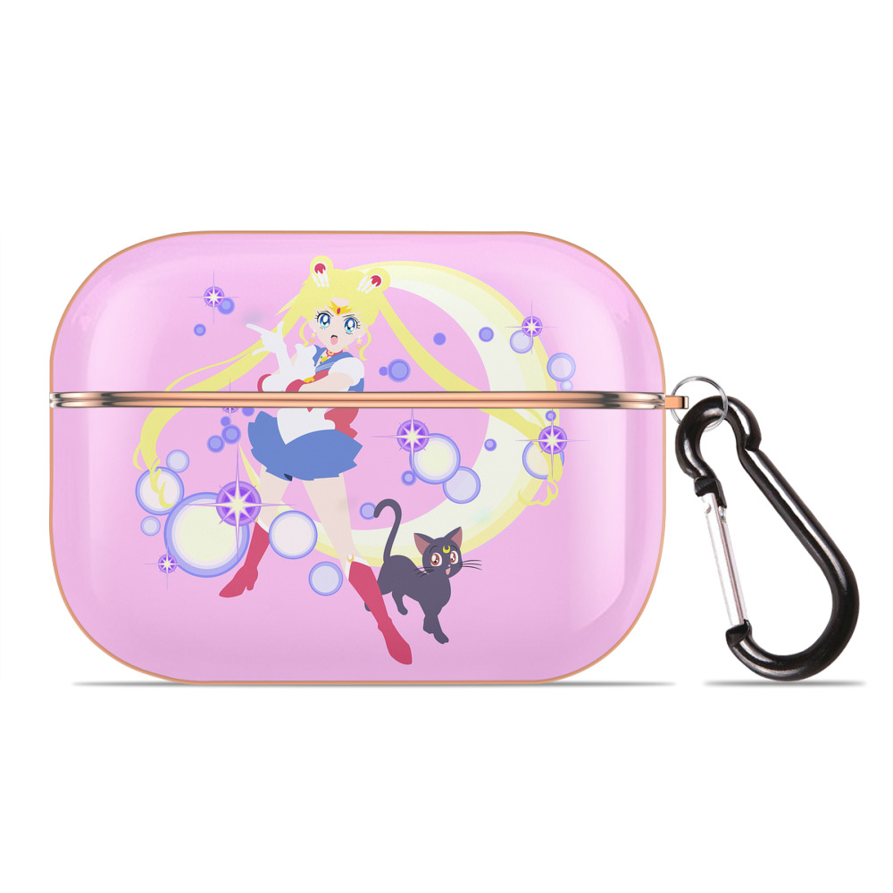 （画像用） 美少女戦士セーラームーン Sailor Moon 【AirPods Pro用】ハードシェル保護ケース｜耐衝撃・防指紋・カラビナ付き商品仕様