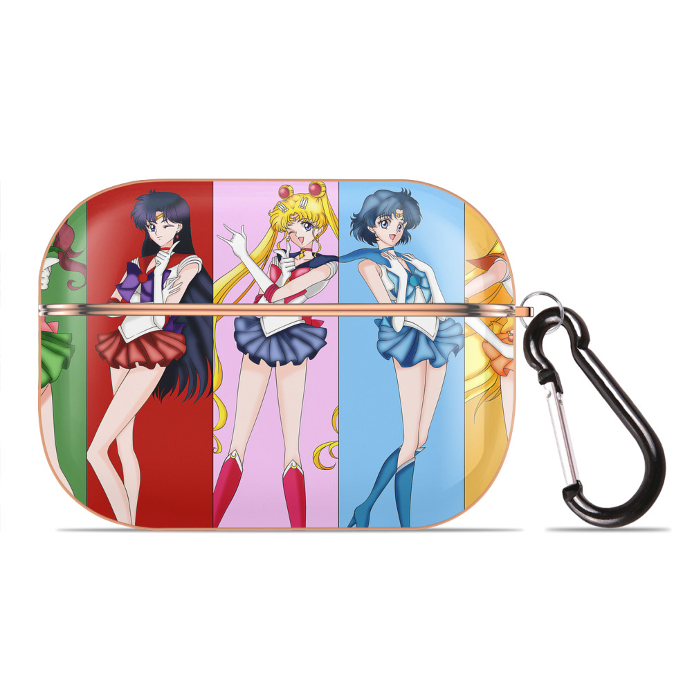 （画像用） 美少女戦士セーラームーン Sailor Moon 【AirPods Pro用】ハードシェル保護ケース｜耐衝撃・防指紋・カラビナ付き商品仕様