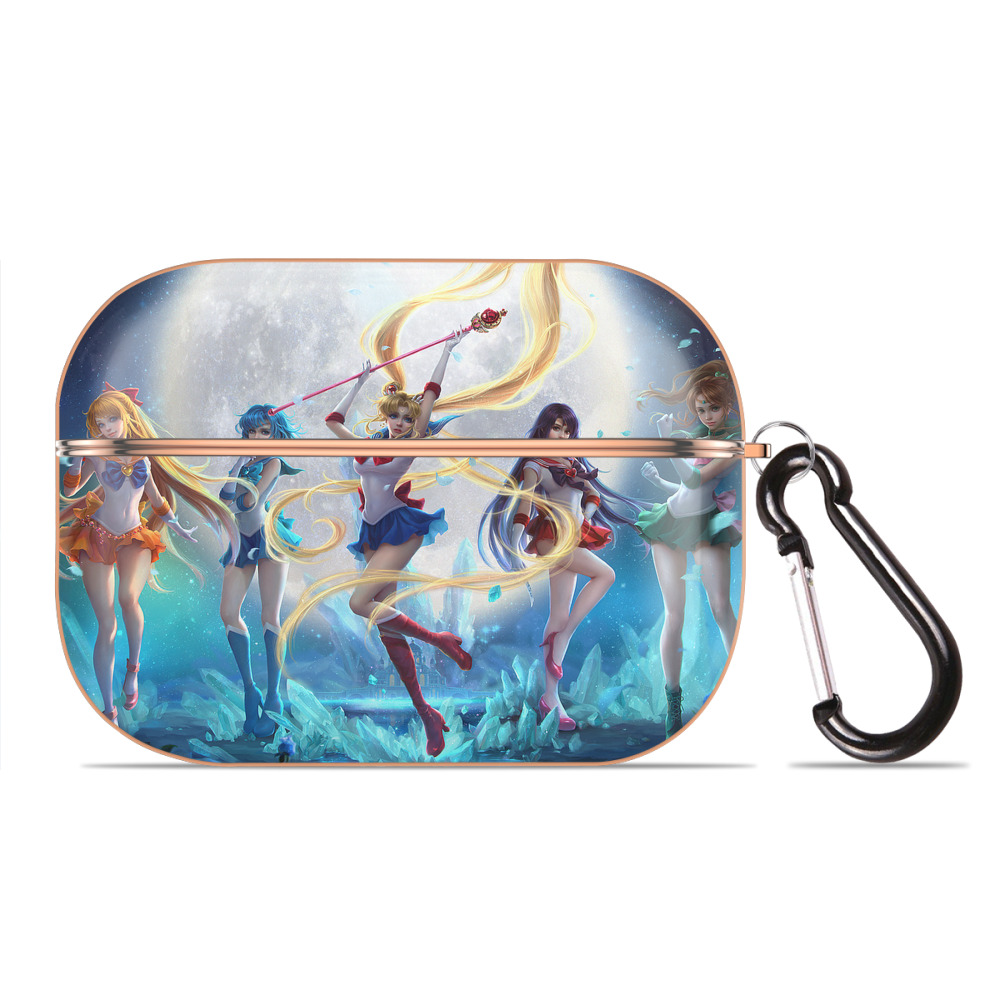 （画像用） 美少女戦士セーラームーン Sailor Moon 【AirPods Pro用】ハードシェル保護ケース｜耐衝撃・防指紋・カラビナ付き商品仕様