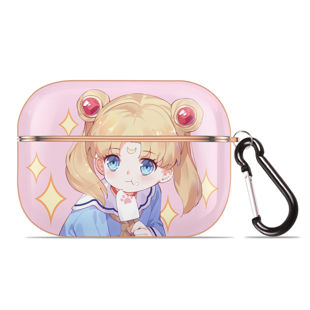 （画像用） 美少女戦士セーラームーン Sailor Moon 【AirPods Pro用】ハードシェル保護ケース｜耐衝撃・防指紋・カラビナ付き商品仕様