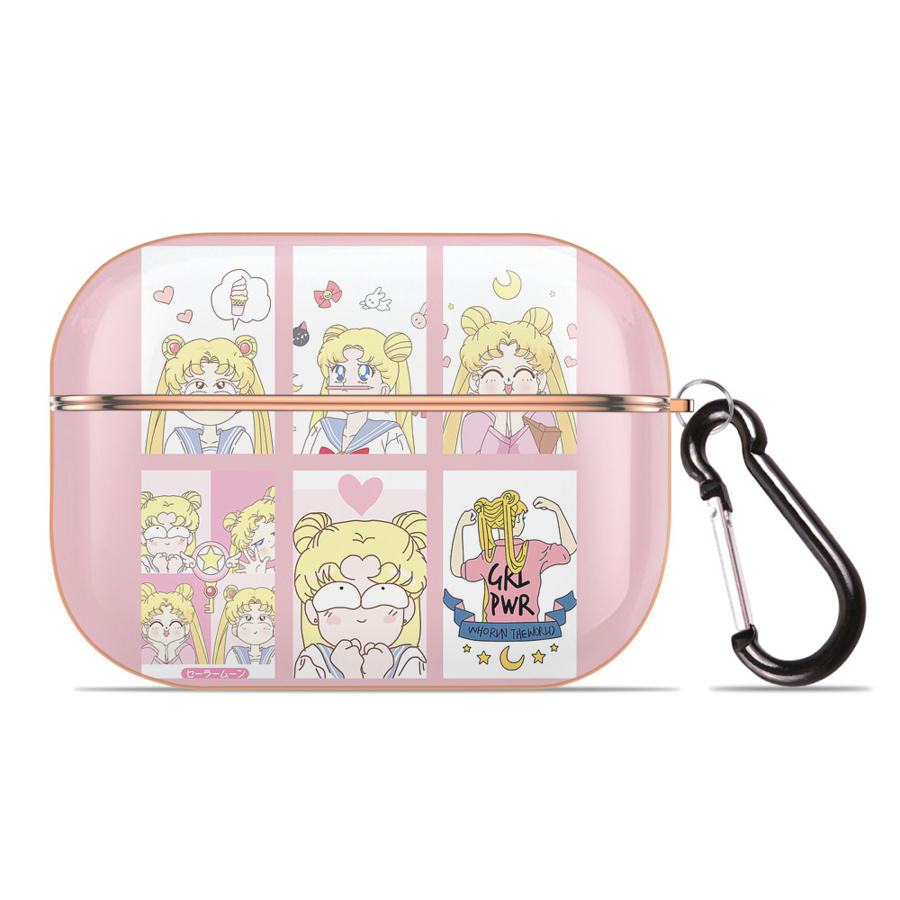 （画像用） 美少女戦士セーラームーン Sailor Moon 【AirPods Pro用】ハードシェル保護ケース｜耐衝撃・防指紋・カラビナ付き商品仕様