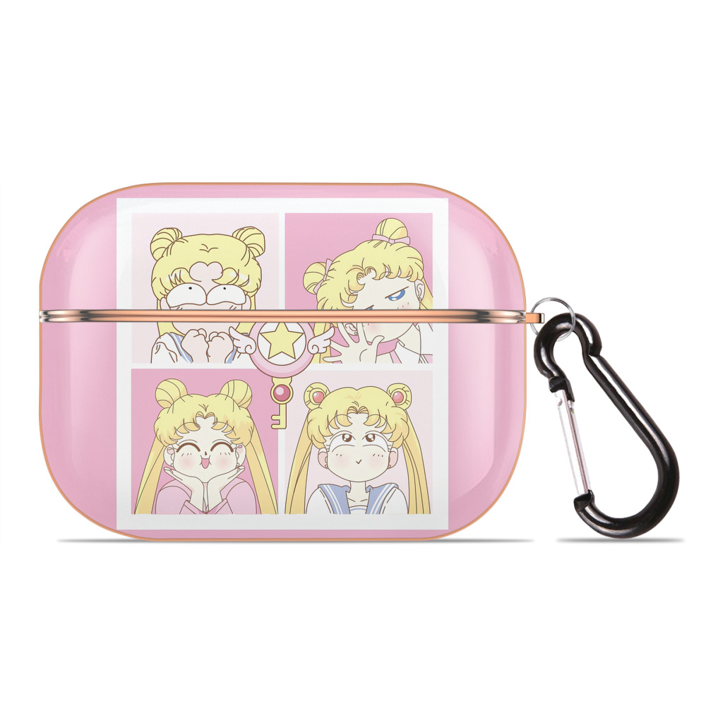 （画像用） 美少女戦士セーラームーン Sailor Moon 【AirPods Pro用】ハードシェル保護ケース｜耐衝撃・防指紋・カラビナ付き商品仕様