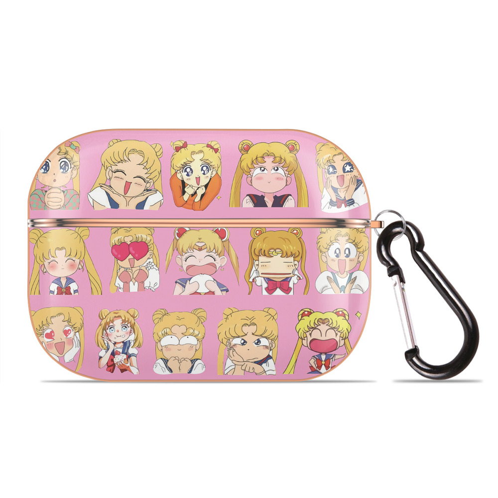 （画像用） 美少女戦士セーラームーン Sailor Moon 【AirPods Pro用】ハードシェル保護ケース｜耐衝撃・防指紋・カラビナ付き商品仕様