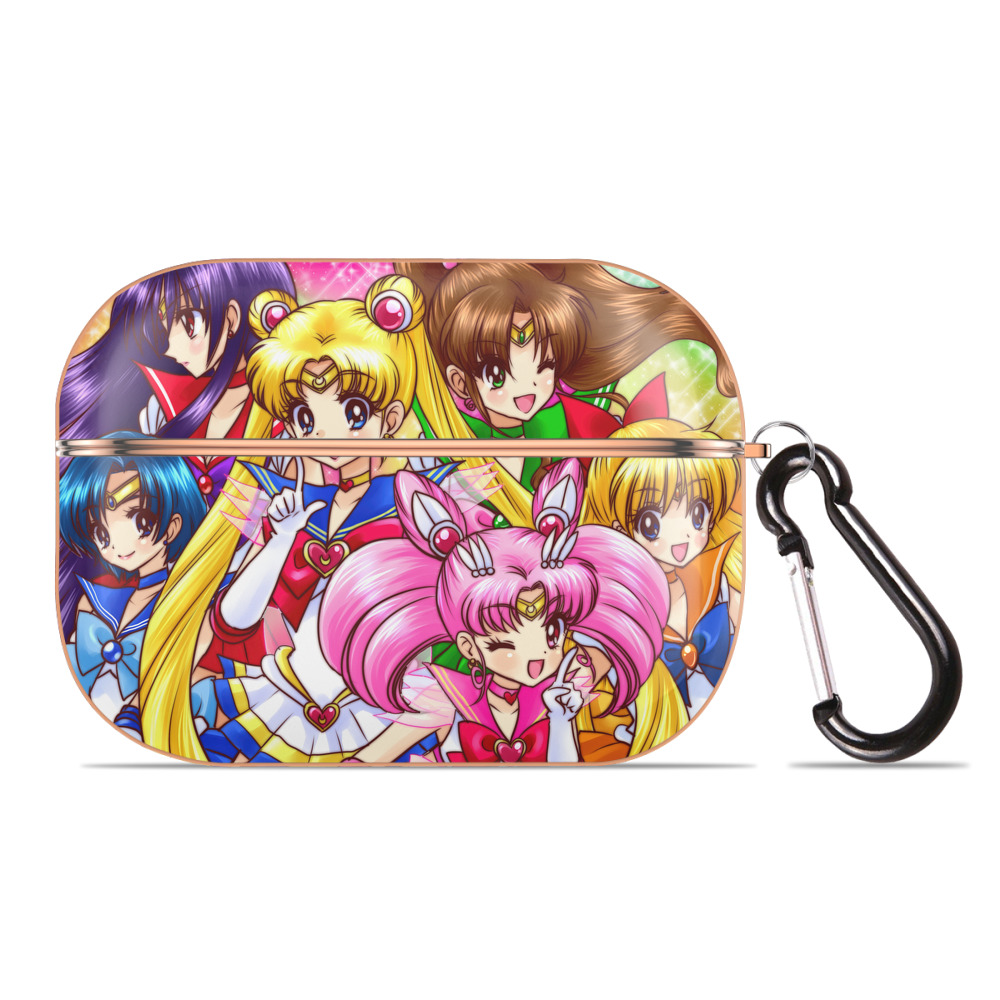 （画像用） 美少女戦士セーラームーン Sailor Moon 【AirPods Pro用】ハードシェル保護ケース｜耐衝撃・防指紋・カラビナ付き商品仕様