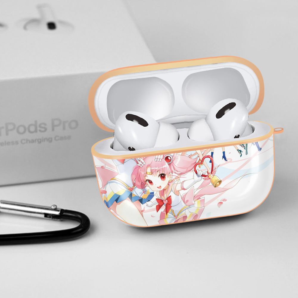 美少女戦士セーラームーン Sailor Moon 【AirPods Pro用】ハードシェル保護ケース｜耐衝撃・防指紋・カラビナ付き商品仕様