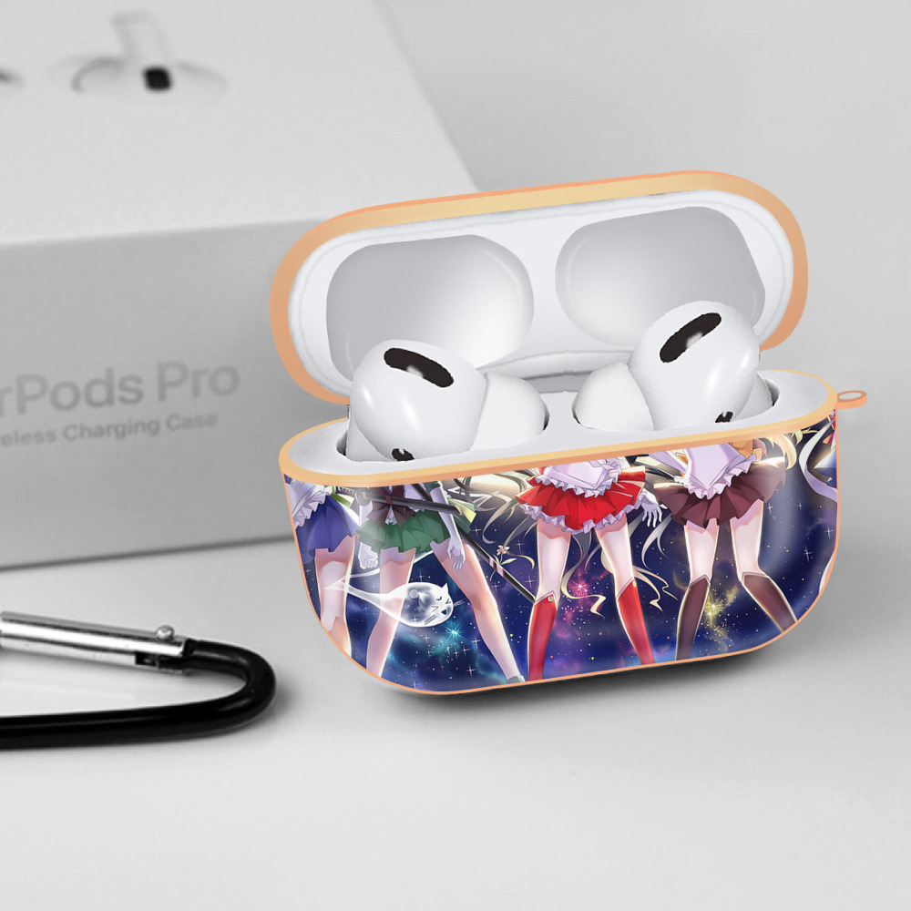 美少女戦士セーラームーン Sailor Moon 【AirPods Pro用】ハードシェル保護ケース｜耐衝撃・防指紋・カラビナ付き商品仕様