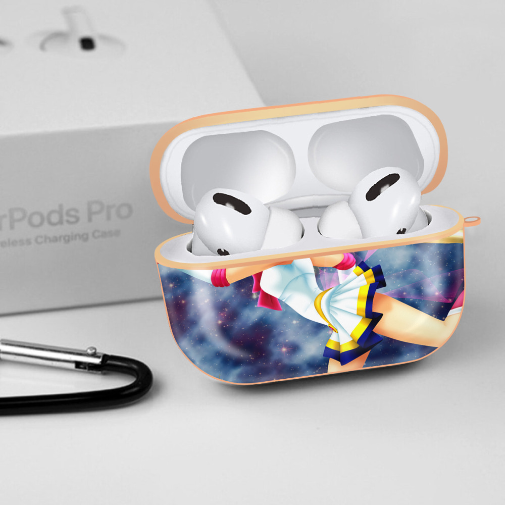 美少女戦士セーラームーン Sailor Moon 【AirPods Pro用】ハードシェル保護ケース｜耐衝撃・防指紋・カラビナ付き商品仕様