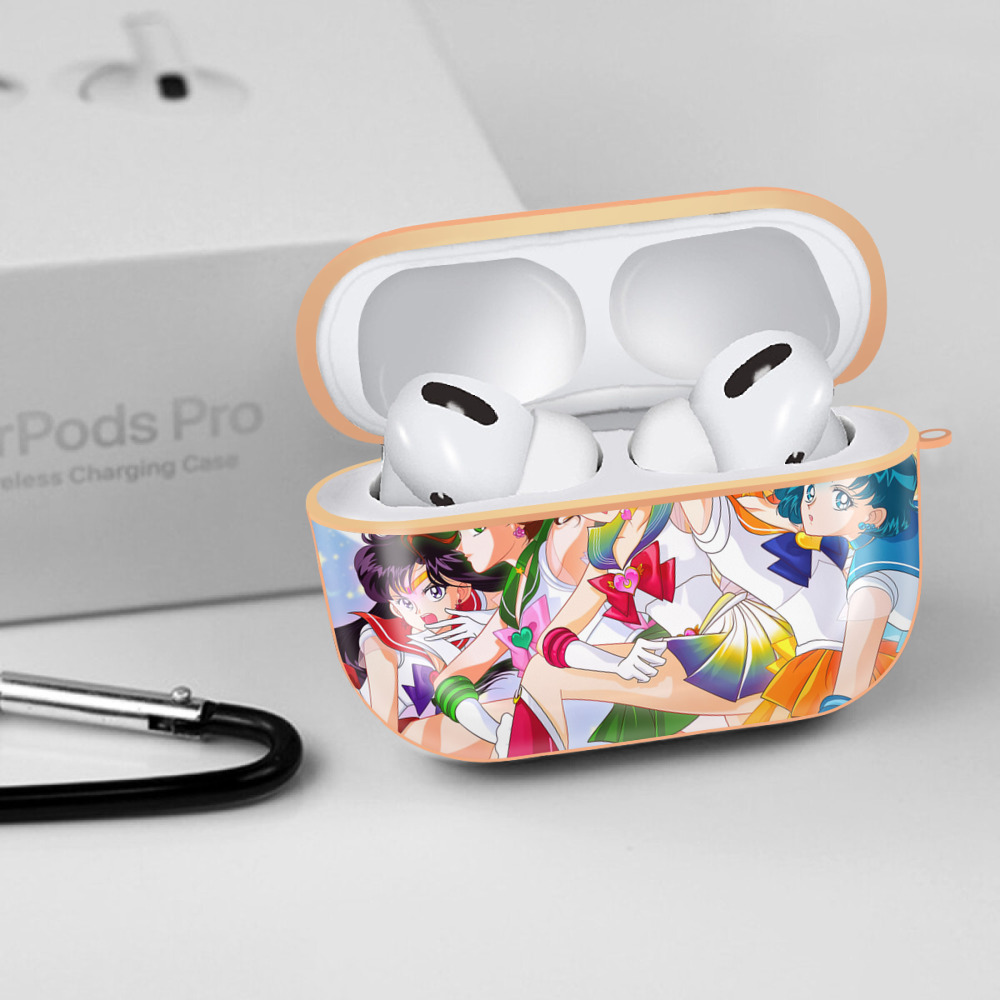 美少女戦士セーラームーン Sailor Moon 【AirPods Pro用】ハードシェル保護ケース｜耐衝撃・防指紋・カラビナ付き商品仕様