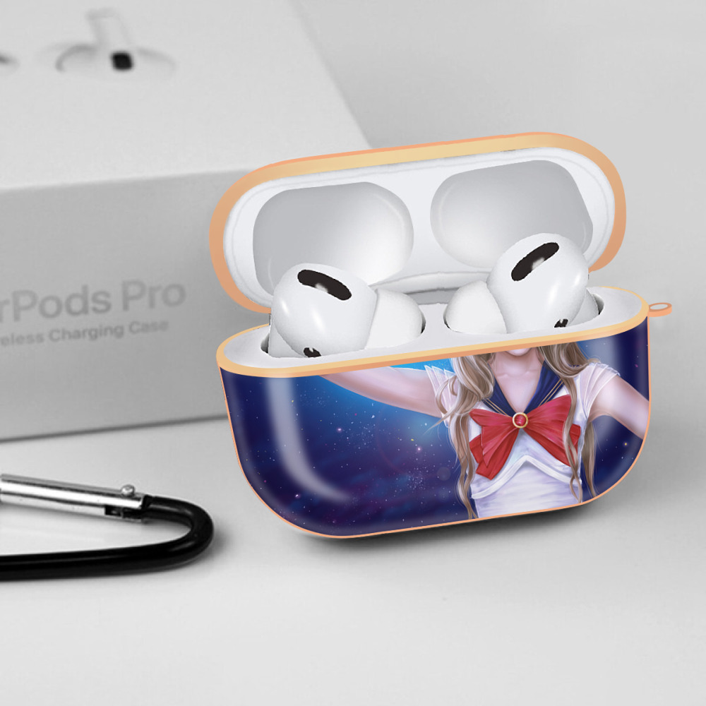 美少女戦士セーラームーン Sailor Moon 【AirPods Pro用】ハードシェル保護ケース｜耐衝撃・防指紋・カラビナ付き商品仕様