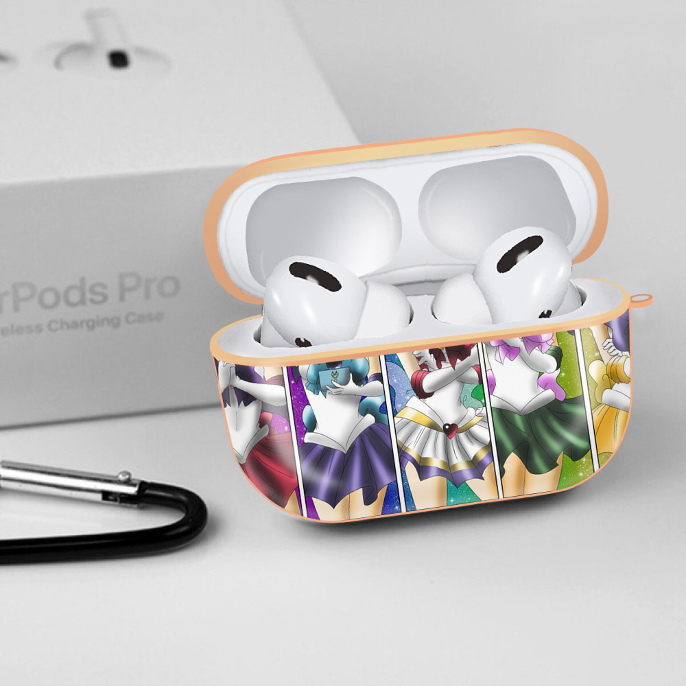美少女戦士セーラームーン Sailor Moon 【AirPods Pro用】ハードシェル保護ケース｜耐衝撃・防指紋・カラビナ付き商品仕様