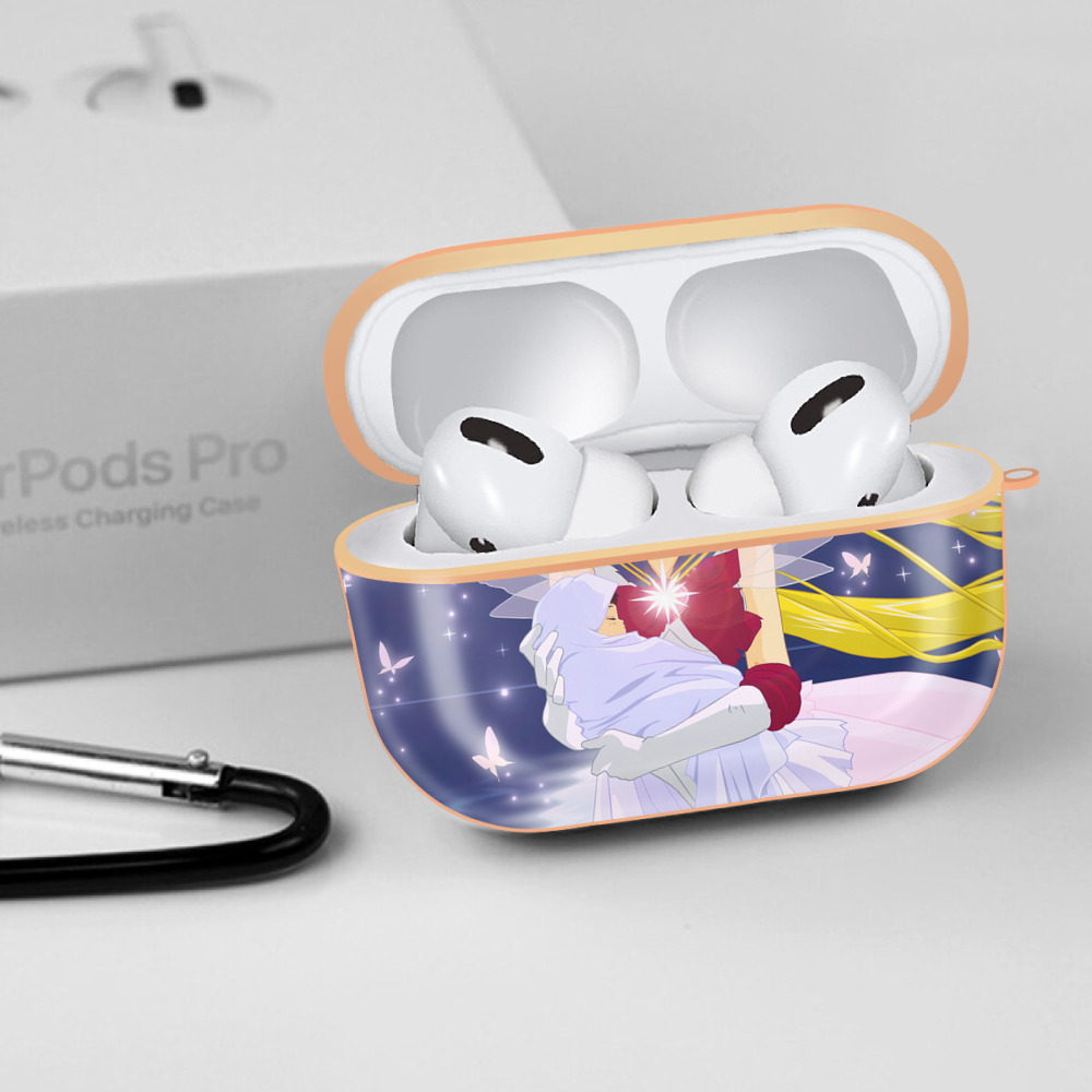 美少女戦士セーラームーン Sailor Moon 【AirPods Pro用】ハードシェル保護ケース｜耐衝撃・防指紋・カラビナ付き商品仕様