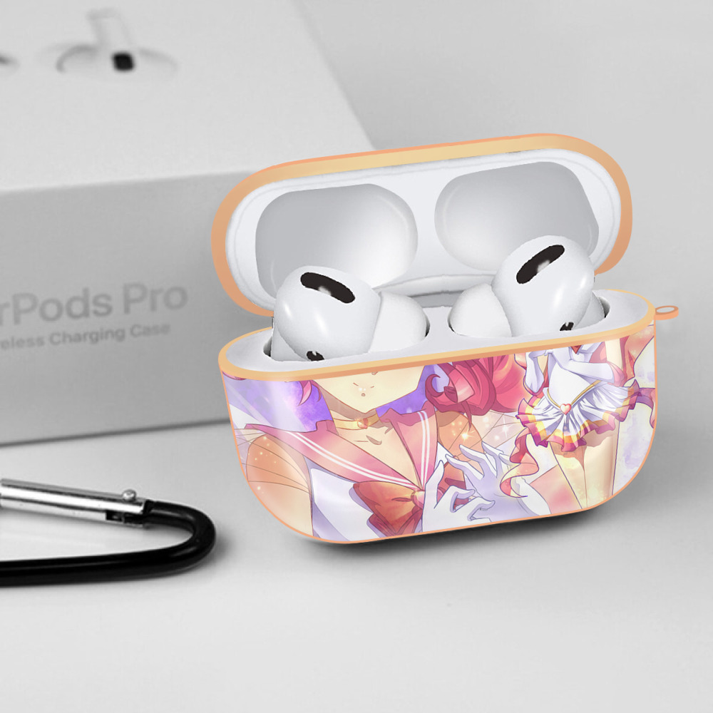 美少女戦士セーラームーン Sailor Moon 【AirPods Pro用】ハードシェル保護ケース｜耐衝撃・防指紋・カラビナ付き商品仕様