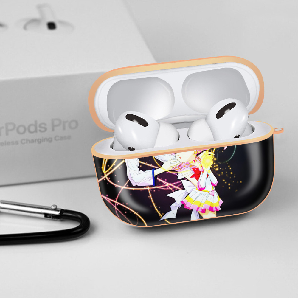 美少女戦士セーラームーン Sailor Moon 【AirPods Pro用】ハードシェル保護ケース｜耐衝撃・防指紋・カラビナ付き商品仕様