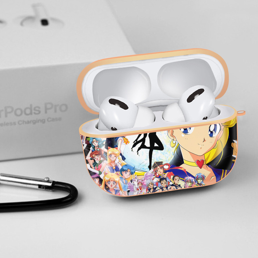 美少女戦士セーラームーン Sailor Moon 【AirPods Pro用】ハードシェル保護ケース｜耐衝撃・防指紋・カラビナ付き商品仕様
