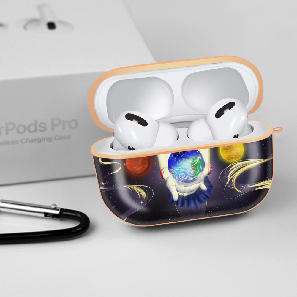 美少女戦士セーラームーン Sailor Moon 【AirPods Pro用】ハードシェル保護ケース｜耐衝撃・防指紋・カラビナ付き商品仕様