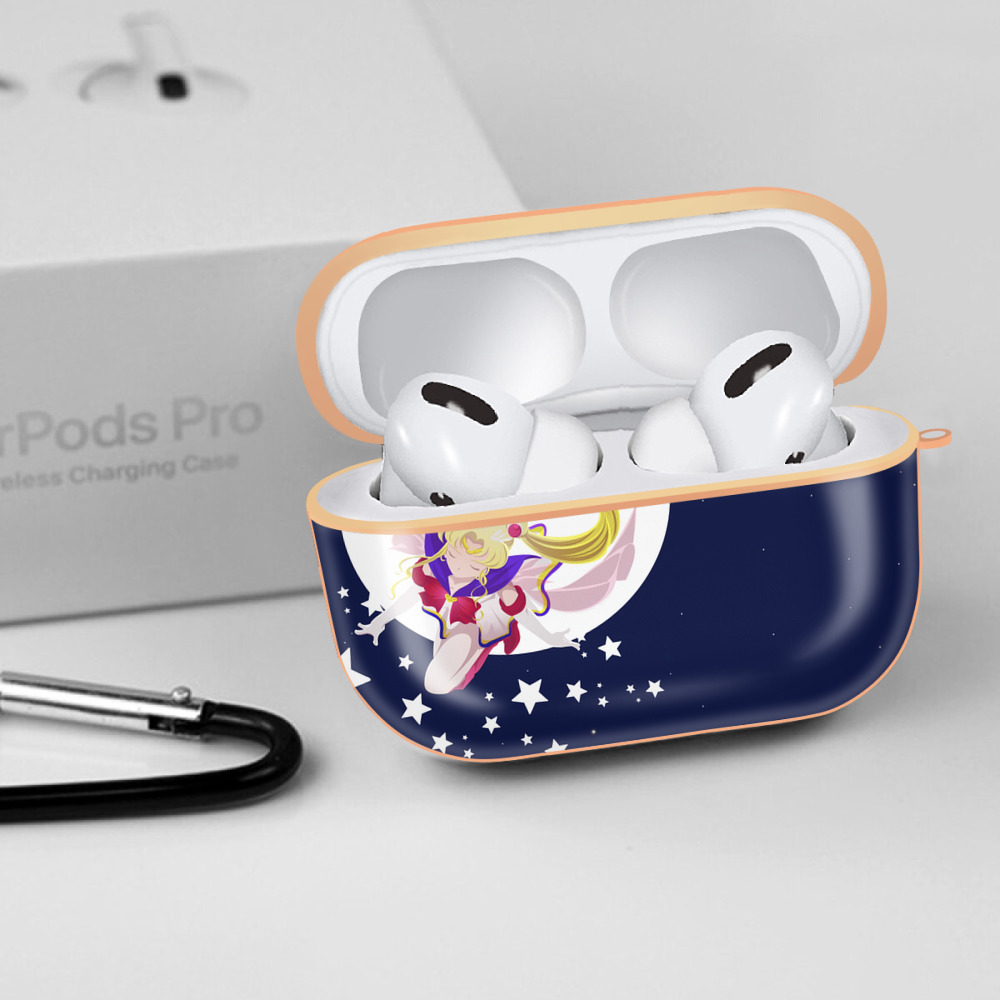 美少女戦士セーラームーン Sailor Moon 【AirPods Pro用】ハードシェル保護ケース｜耐衝撃・防指紋・カラビナ付き商品仕様
