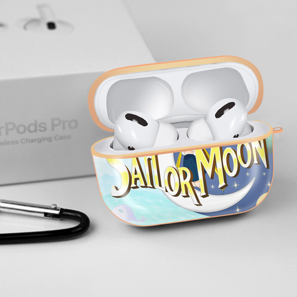 美少女戦士セーラームーン Sailor Moon 【AirPods Pro用】ハードシェル保護ケース｜耐衝撃・防指紋・カラビナ付き商品仕様