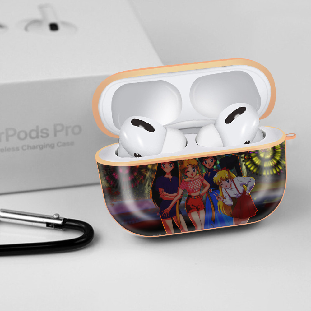 美少女戦士セーラームーン Sailor Moon 【AirPods Pro用】ハードシェル保護ケース｜耐衝撃・防指紋・カラビナ付き商品仕様