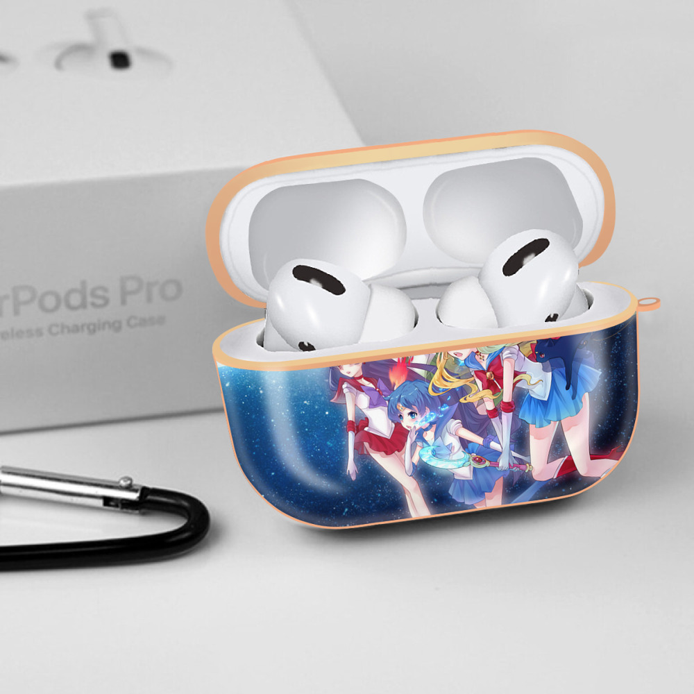 美少女戦士セーラームーン Sailor Moon 【AirPods Pro用】ハードシェル保護ケース｜耐衝撃・防指紋・カラビナ付き商品仕様