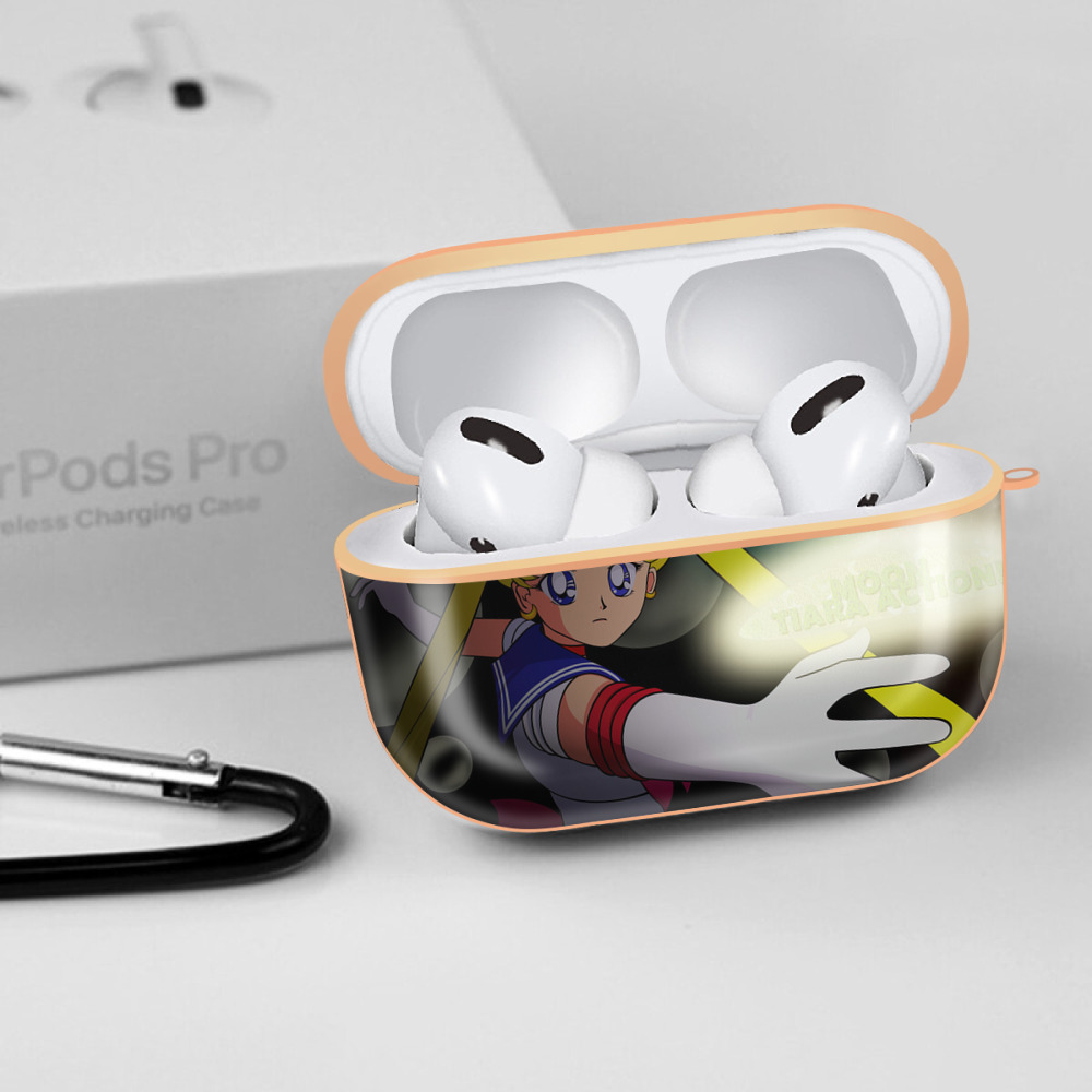 美少女戦士セーラームーン Sailor Moon 【AirPods Pro用】ハードシェル保護ケース｜耐衝撃・防指紋・カラビナ付き商品仕様