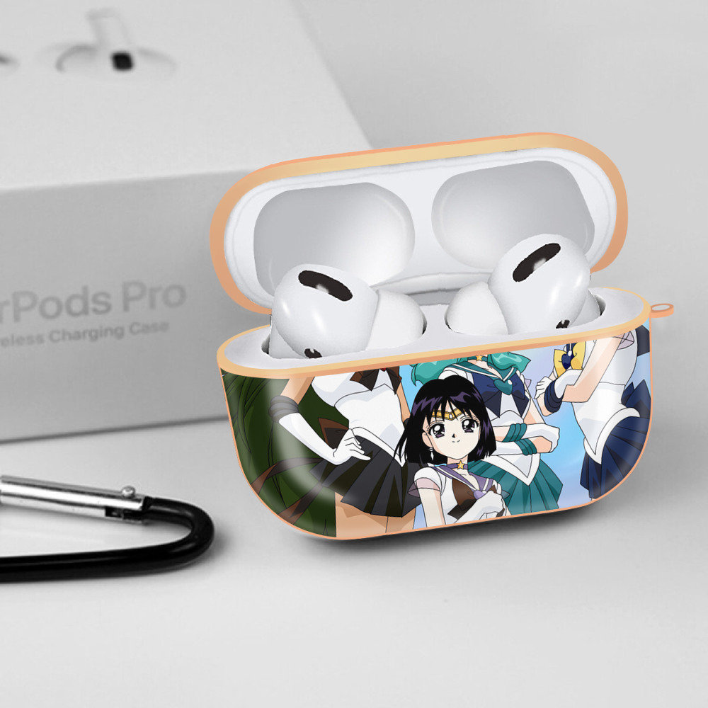 美少女戦士セーラームーン Sailor Moon 【AirPods Pro用】ハードシェル保護ケース｜耐衝撃・防指紋・カラビナ付き商品仕様