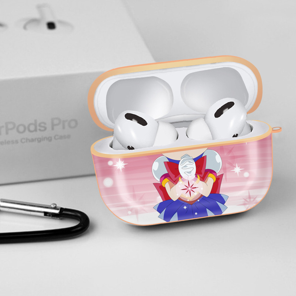 美少女戦士セーラームーン Sailor Moon 【AirPods Pro用】ハードシェル保護ケース｜耐衝撃・防指紋・カラビナ付き商品仕様