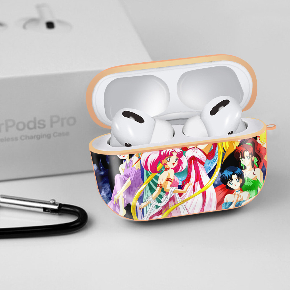 美少女戦士セーラームーン Sailor Moon 【AirPods Pro用】ハードシェル保護ケース｜耐衝撃・防指紋・カラビナ付き商品仕様
