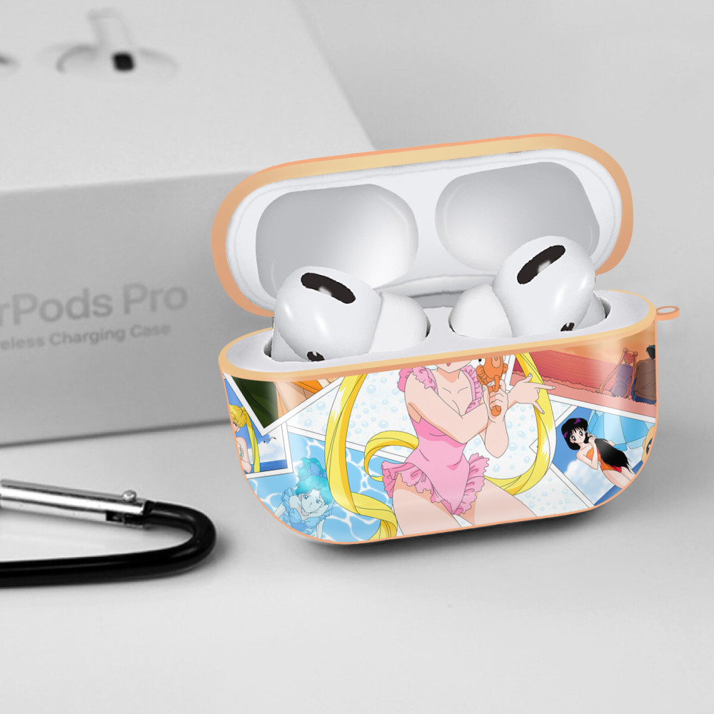 美少女戦士セーラームーン Sailor Moon 【AirPods Pro用】ハードシェル保護ケース｜耐衝撃・防指紋・カラビナ付き商品仕様