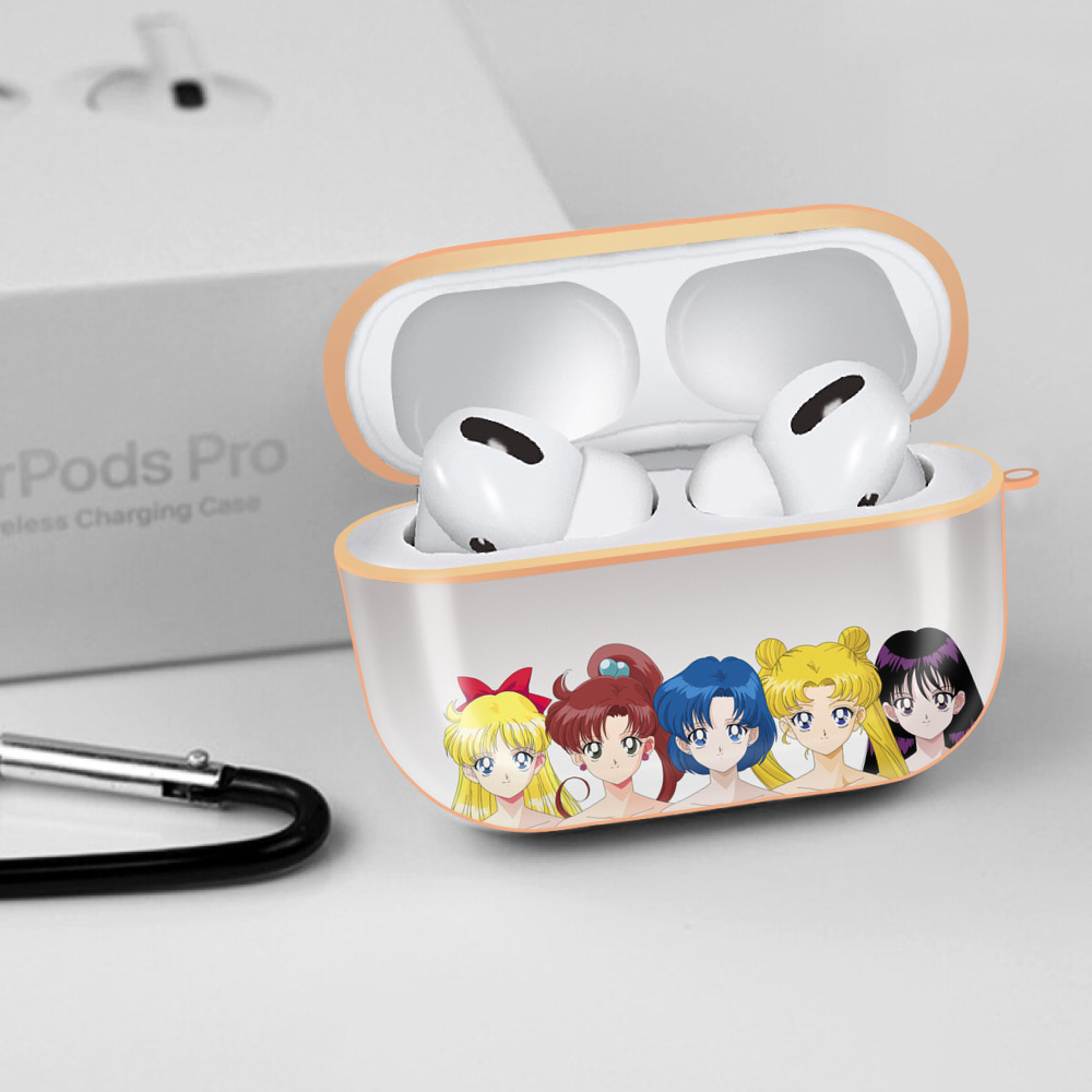 美少女戦士セーラームーン Sailor Moon 【AirPods Pro用】ハードシェル保護ケース｜耐衝撃・防指紋・カラビナ付き商品仕様