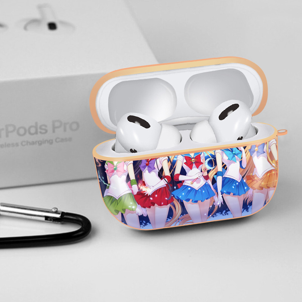 美少女戦士セーラームーン Sailor Moon 【AirPods Pro用】ハードシェル保護ケース｜耐衝撃・防指紋・カラビナ付き商品仕様