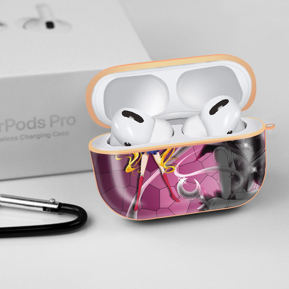 美少女戦士セーラームーン Sailor Moon 【AirPods Pro用】ハードシェル保護ケース｜耐衝撃・防指紋・カラビナ付き商品仕様