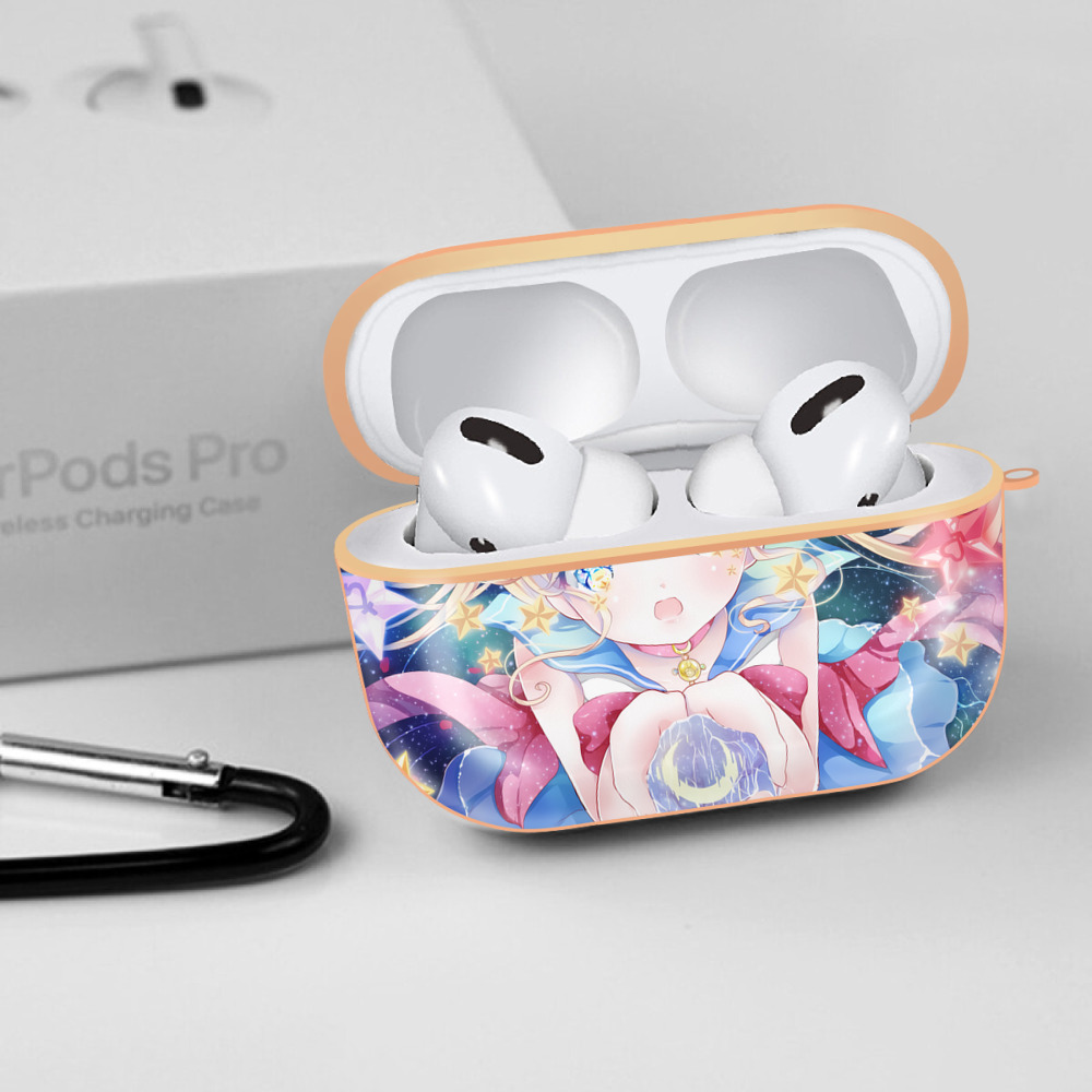 美少女戦士セーラームーン Sailor Moon 【AirPods Pro用】ハードシェル保護ケース｜耐衝撃・防指紋・カラビナ付き商品仕様