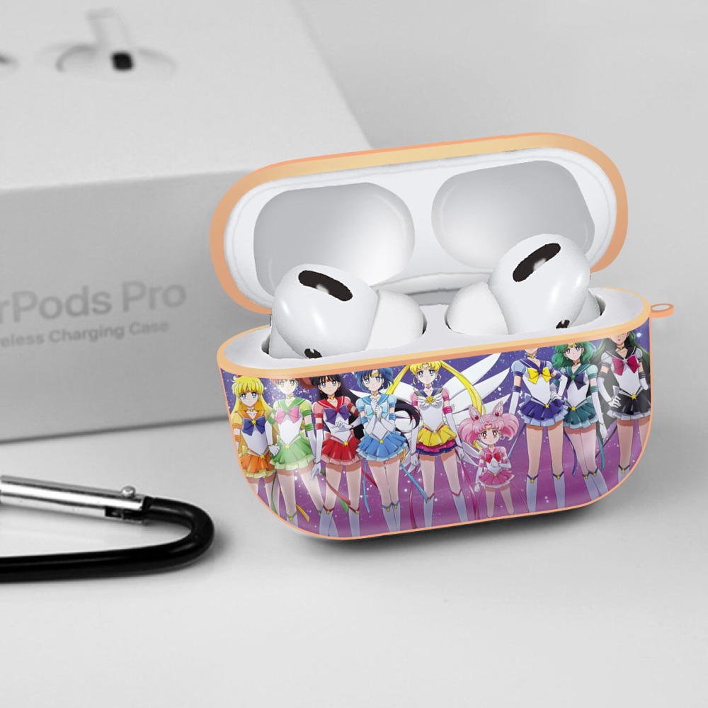 美少女戦士セーラームーン Sailor Moon 【AirPods Pro用】ハードシェル保護ケース｜耐衝撃・防指紋・カラビナ付き商品仕様