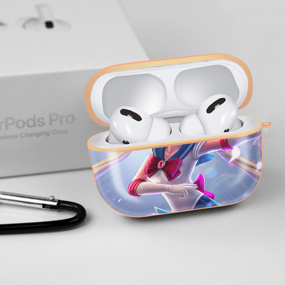 美少女戦士セーラームーン Sailor Moon 【AirPods Pro用】ハードシェル保護ケース｜耐衝撃・防指紋・カラビナ付き商品仕様