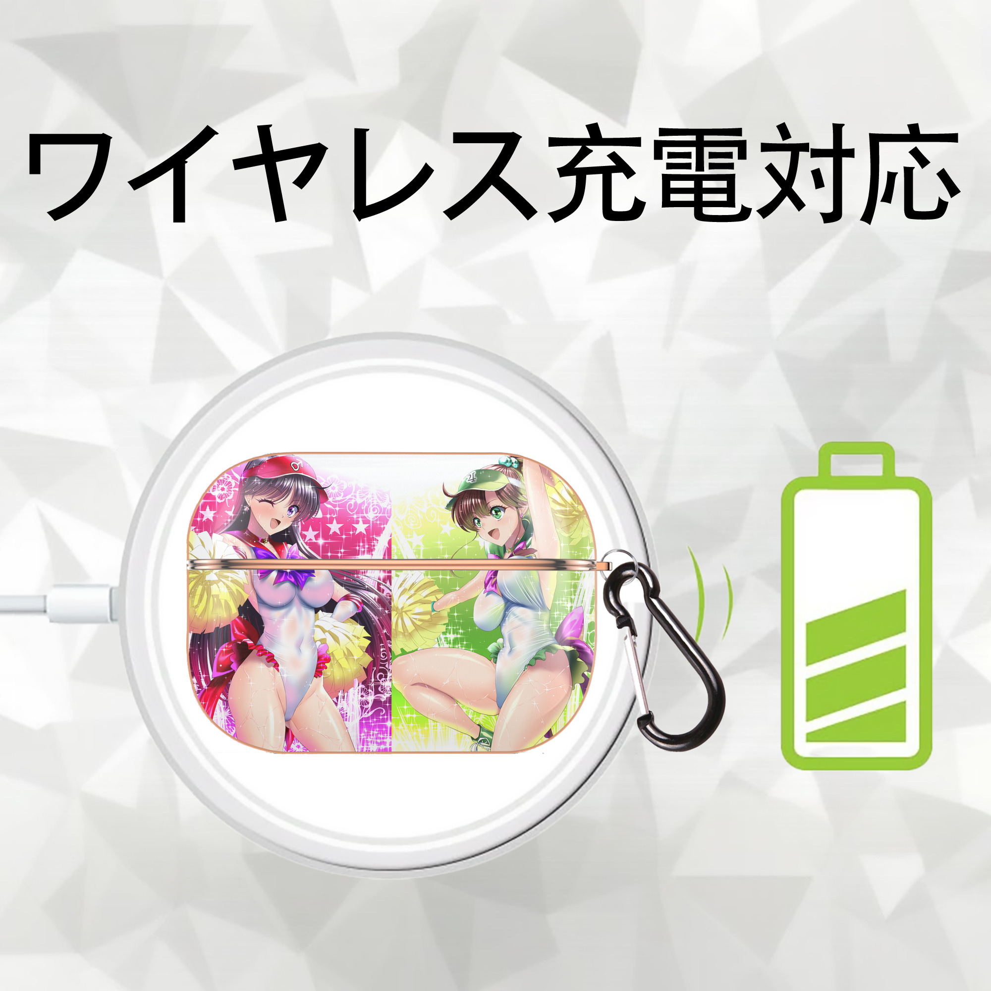美少女戦士セーラームーン Sailor Moon 【AirPods Pro用】ハードシェル保護ケース｜耐衝撃・防指紋・カラビナ付き商品仕様