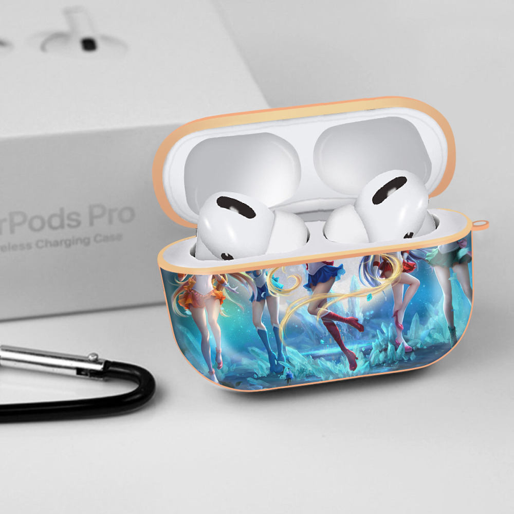 美少女戦士セーラームーン Sailor Moon 【AirPods Pro用】ハードシェル保護ケース｜耐衝撃・防指紋・カラビナ付き商品仕様