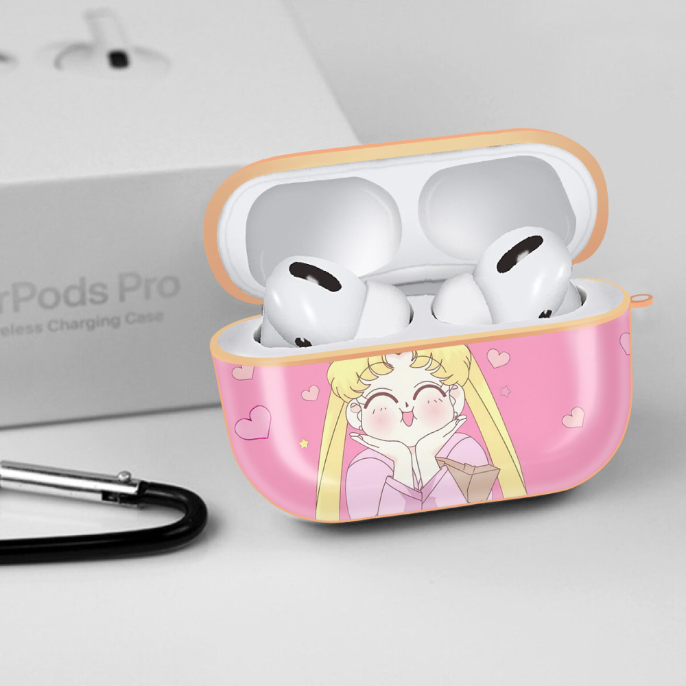 美少女戦士セーラームーン Sailor Moon 【AirPods Pro用】ハードシェル保護ケース｜耐衝撃・防指紋・カラビナ付き商品仕様
