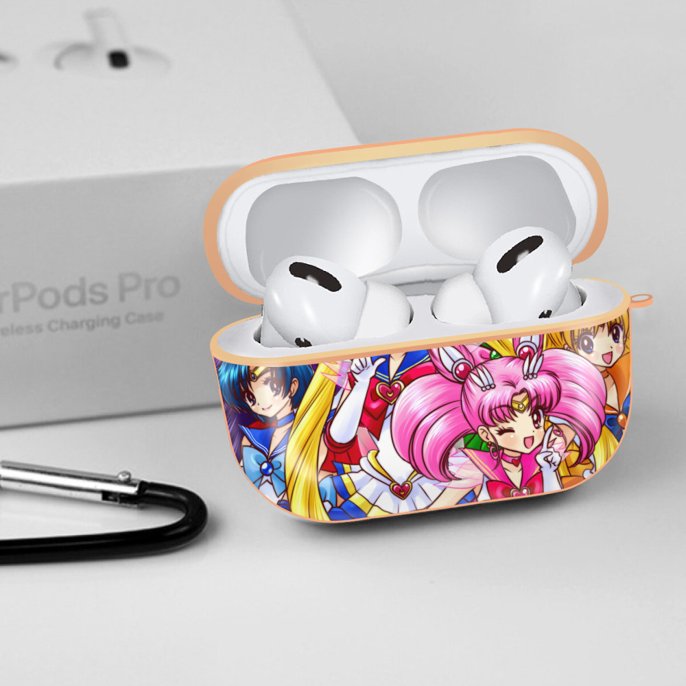 美少女戦士セーラームーン Sailor Moon 【AirPods Pro用】ハードシェル保護ケース｜耐衝撃・防指紋・カラビナ付き商品仕様