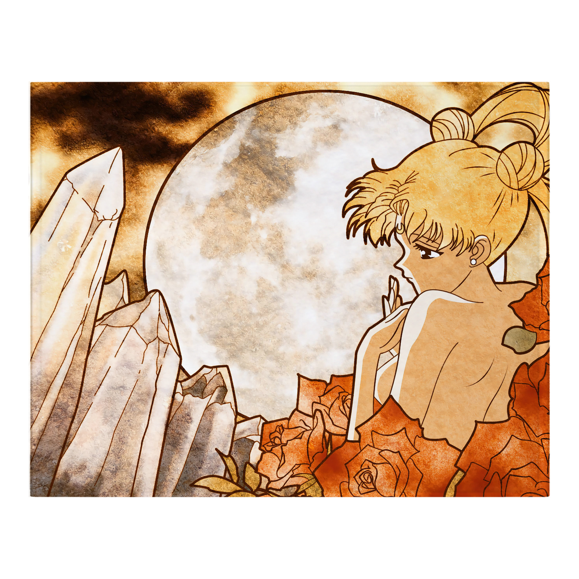 （画像用） 美少女戦士セーラームーン Sailor Moon フランネルブランケット・多サイズ対応（横型）