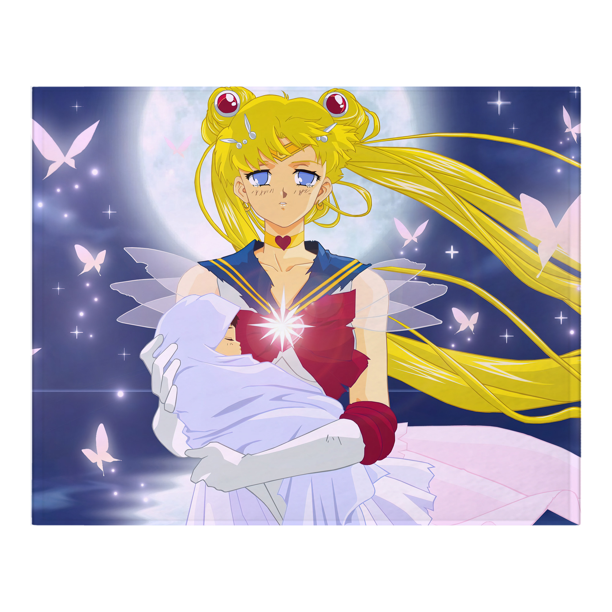 （画像用） 美少女戦士セーラームーン Sailor Moon フランネルブランケット・多サイズ対応（横型）