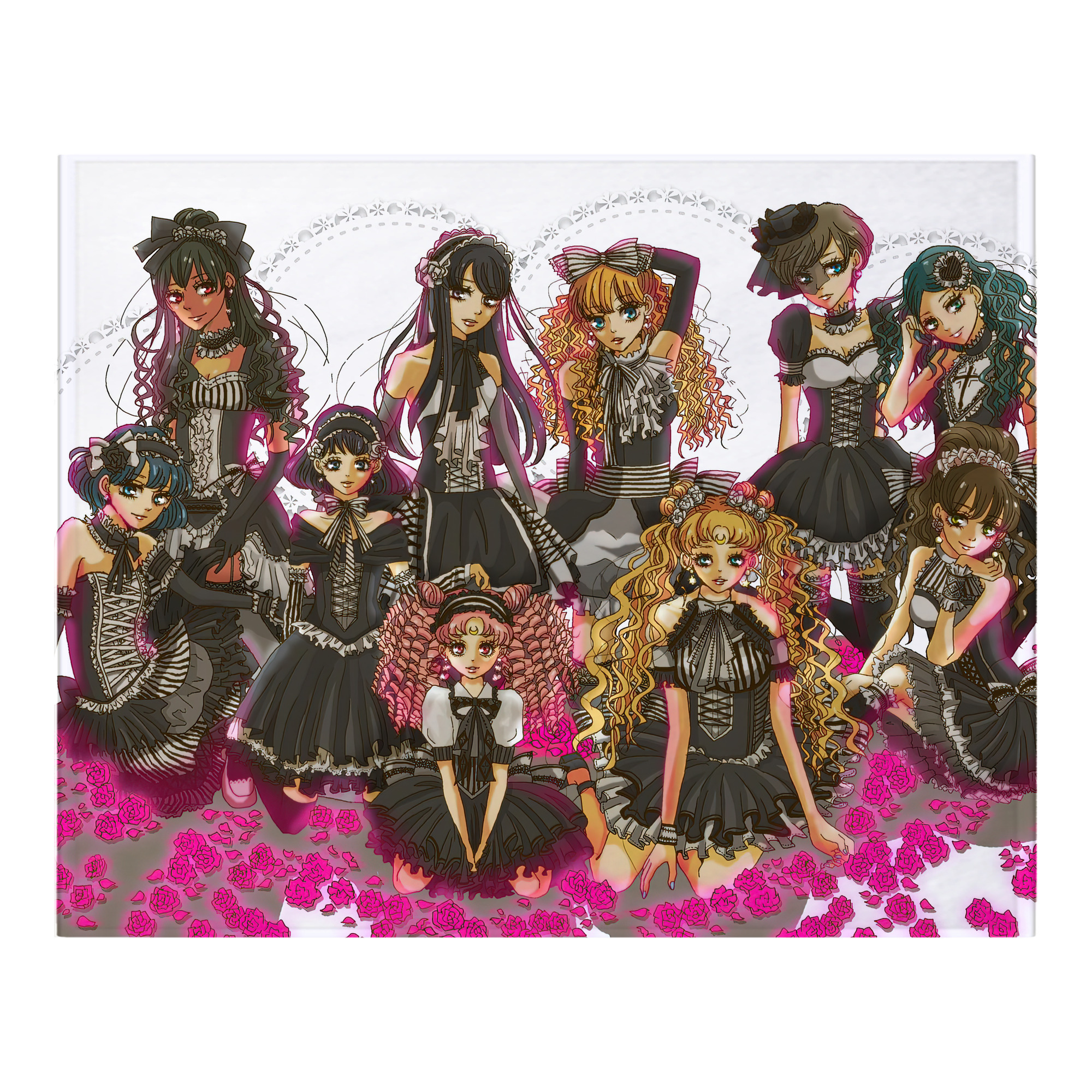 （画像用） 美少女戦士セーラームーン Sailor Moon フランネルブランケット・多サイズ対応（横型）