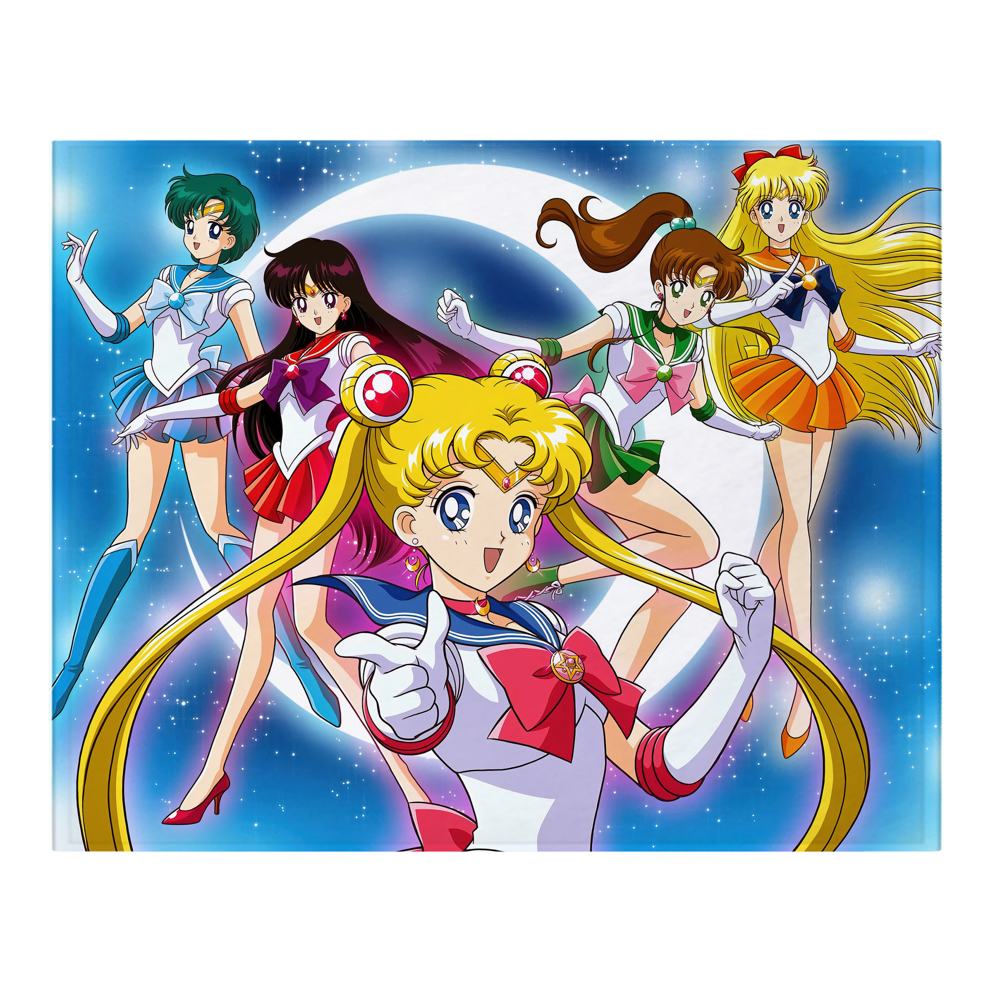 （画像用） 美少女戦士セーラームーン Sailor Moon フランネルブランケット・多サイズ対応（横型）