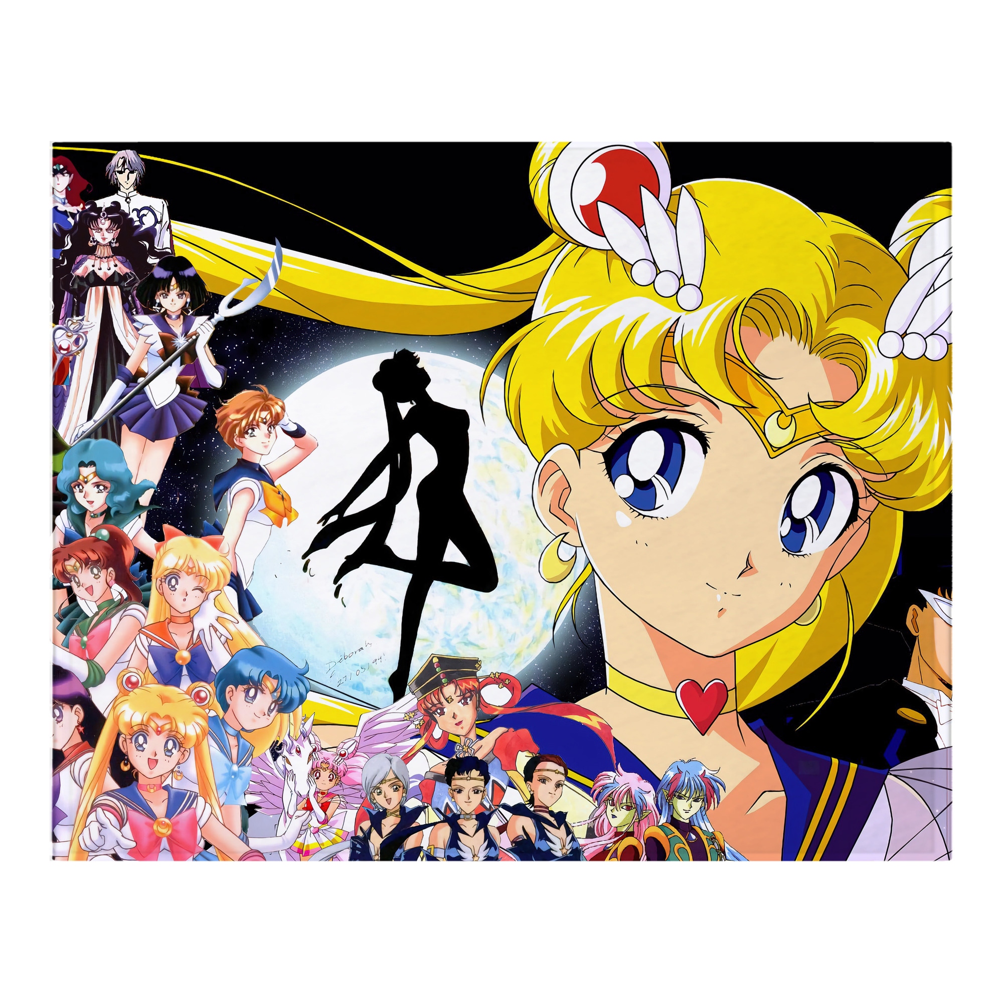 （画像用） 美少女戦士セーラームーン Sailor Moon フランネルブランケット・多サイズ対応（横型）