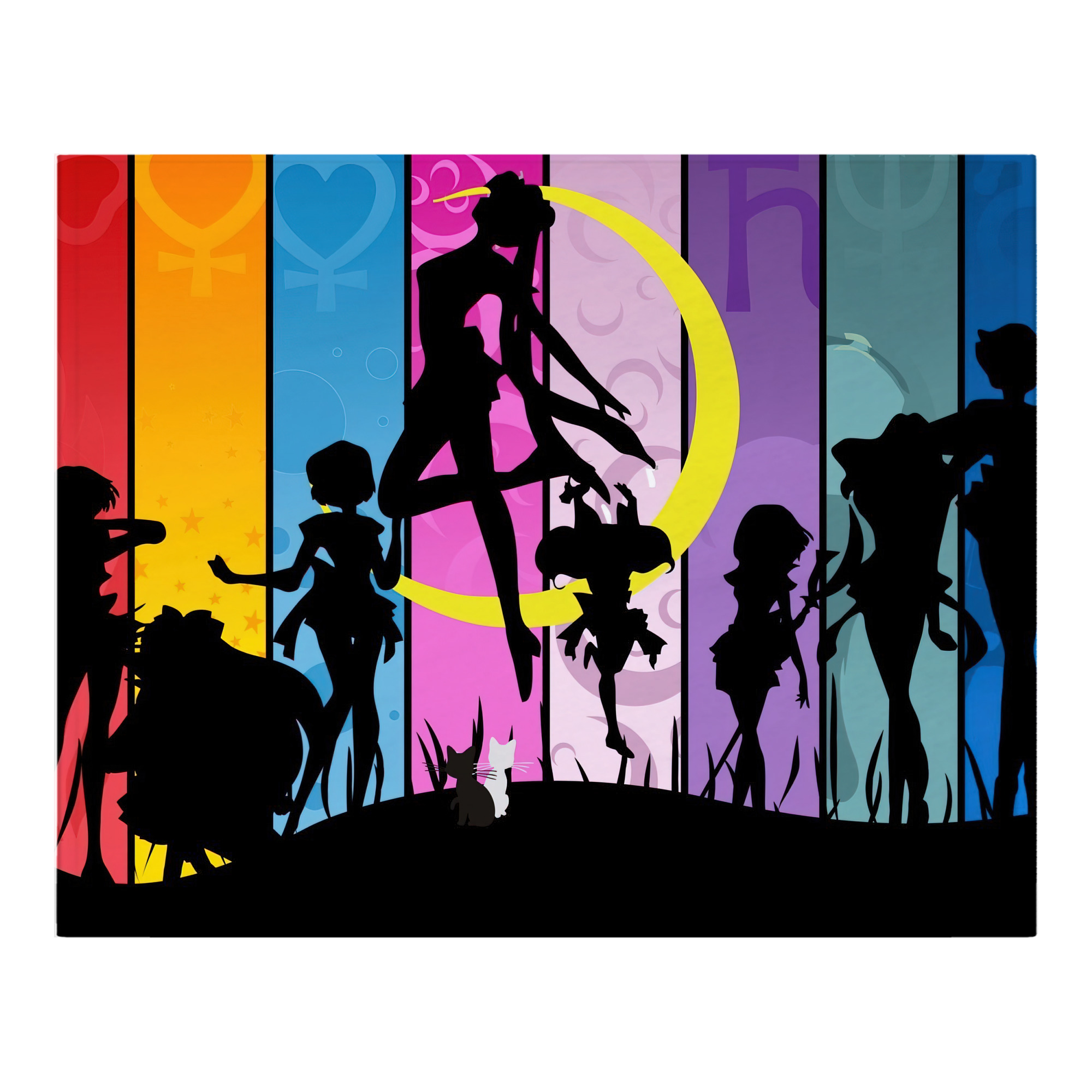 （画像用） 美少女戦士セーラームーン Sailor Moon フランネルブランケット・多サイズ対応（横型）