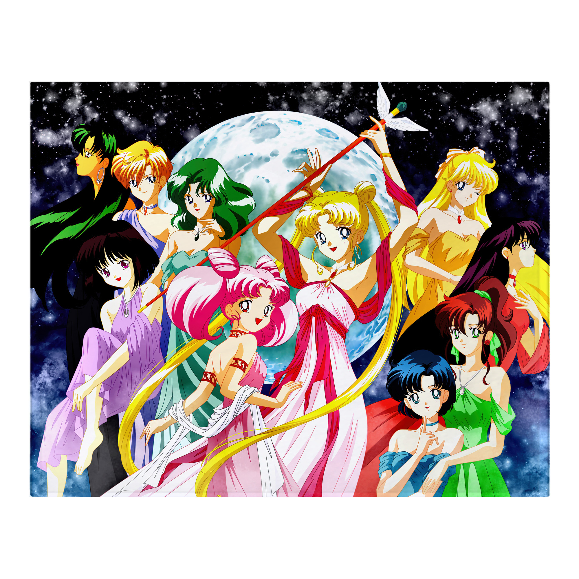 （画像用） 美少女戦士セーラームーン Sailor Moon フランネルブランケット・多サイズ対応（横型）