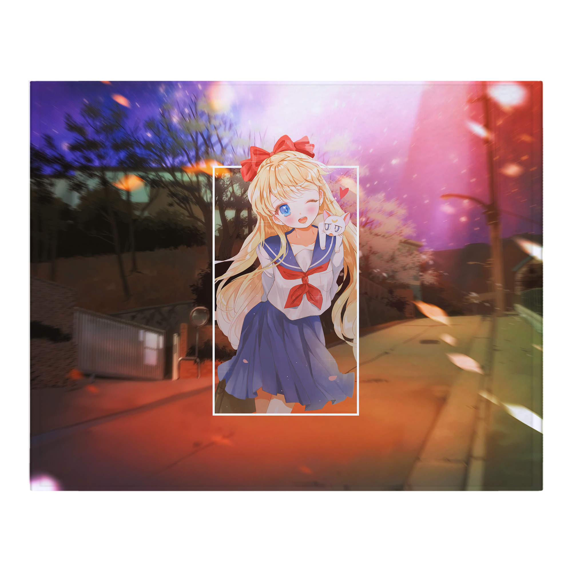 （画像用） 美少女戦士セーラームーン Sailor Moon フランネルブランケット・多サイズ対応（横型）