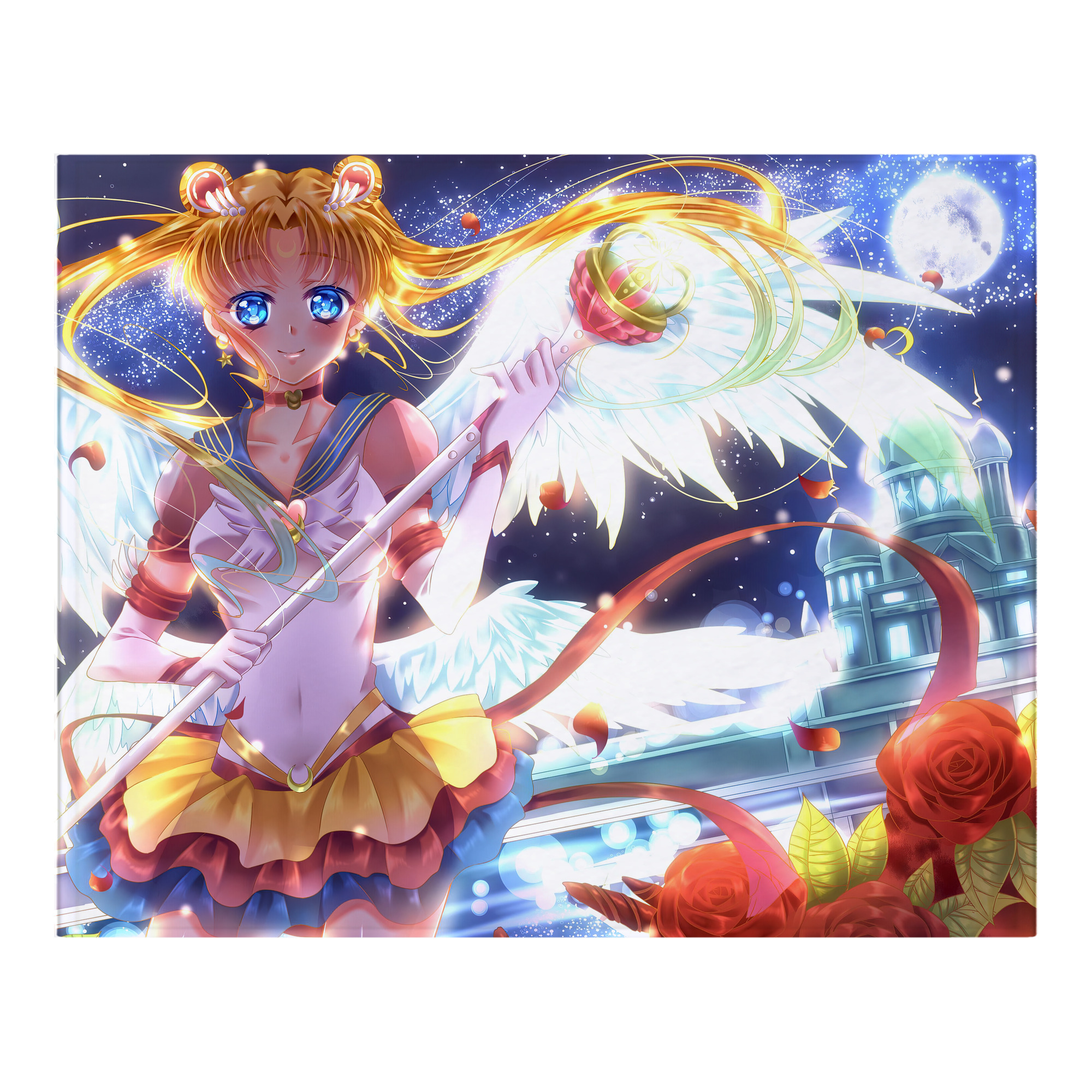 （画像用） 美少女戦士セーラームーン Sailor Moon フランネルブランケット・多サイズ対応（横型）