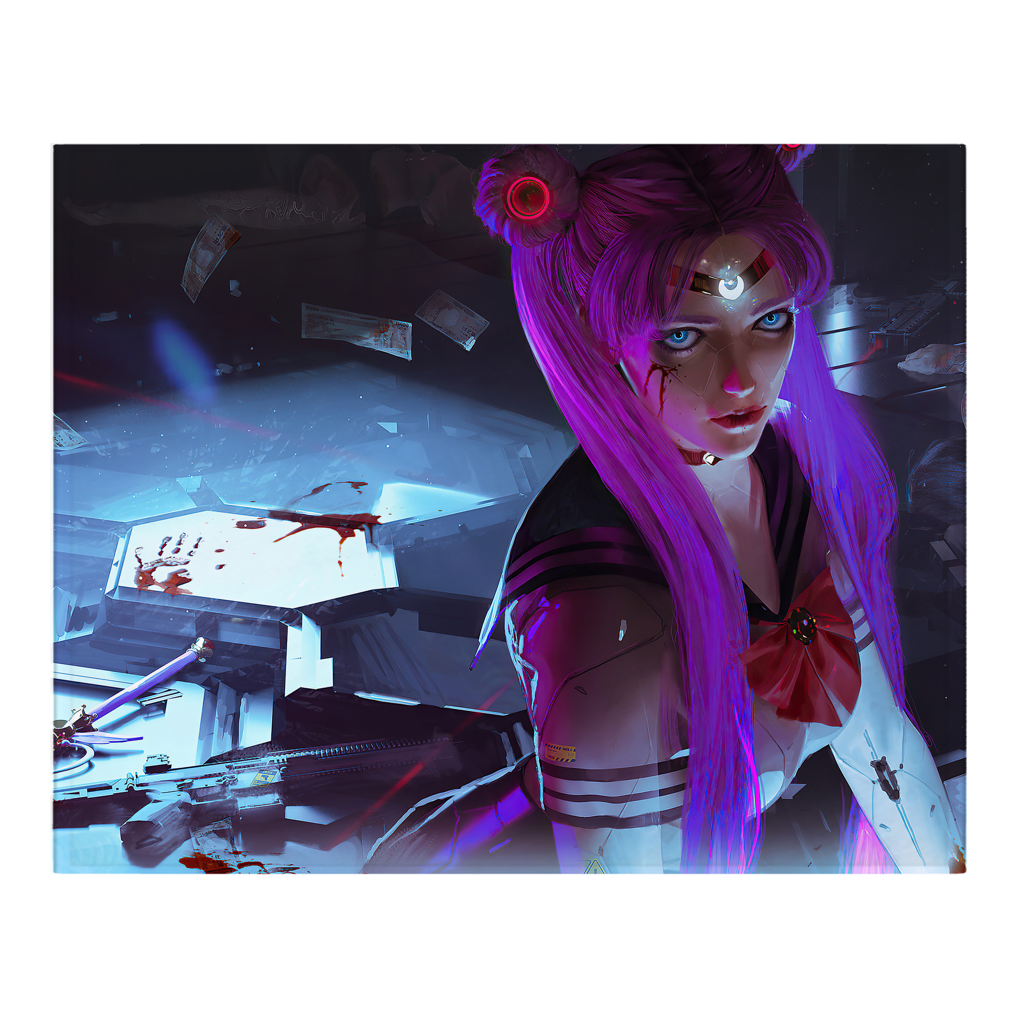 （画像用） 美少女戦士セーラームーン Sailor Moon フランネルブランケット・多サイズ対応（横型）