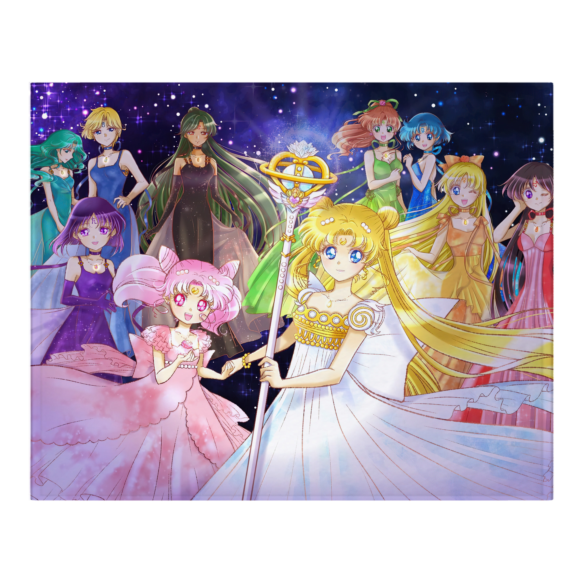 （画像用） 美少女戦士セーラームーン Sailor Moon フランネルブランケット・多サイズ対応（横型）